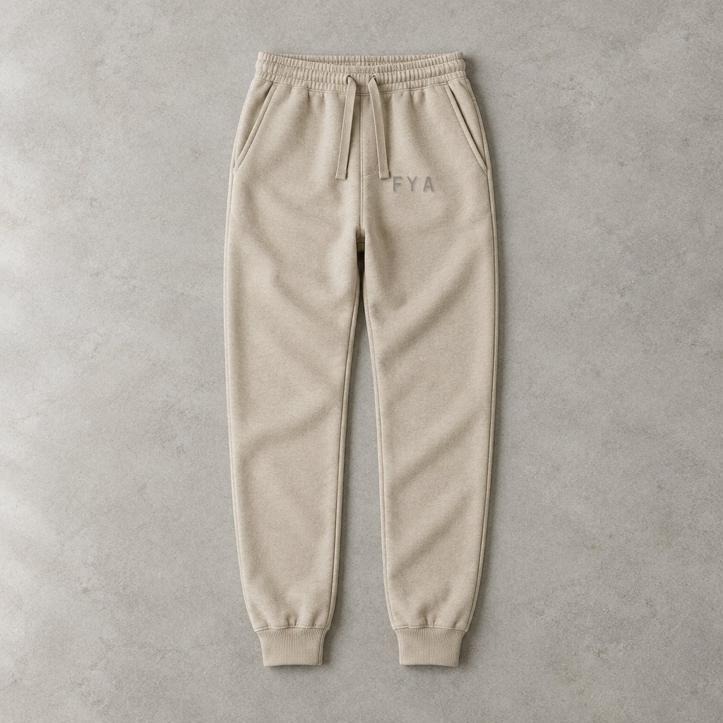 Dezelfde joggingbroek in zand
